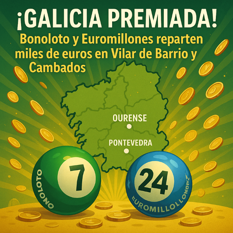 Galicia en suerte premios de bonoloto y euromillones caen en vilar de barrio y cambados