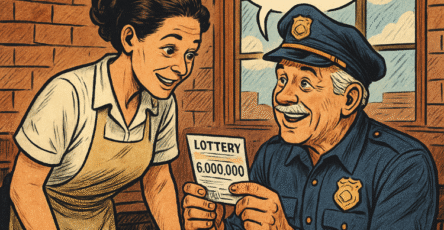 La increíble historia real del policía y la camarera que compartieron un premio de lotería