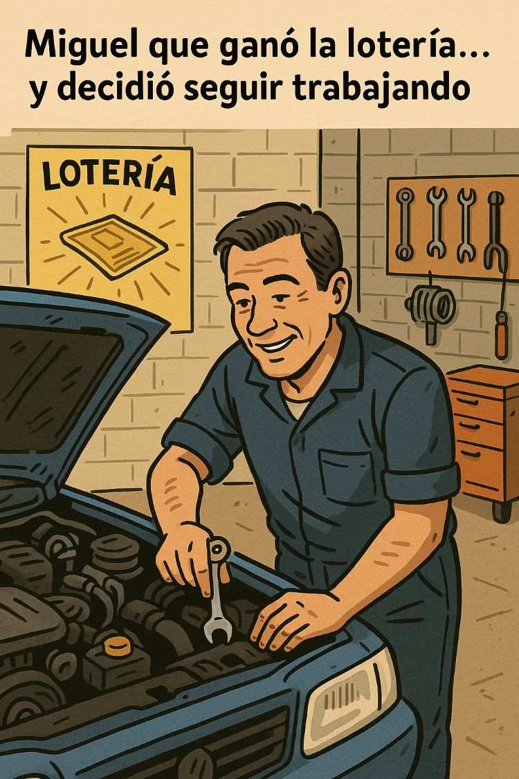 El mecanico que le toco la loteria y siguio trabajanndo