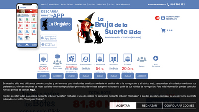 Loteria la bruja de la suerte elda